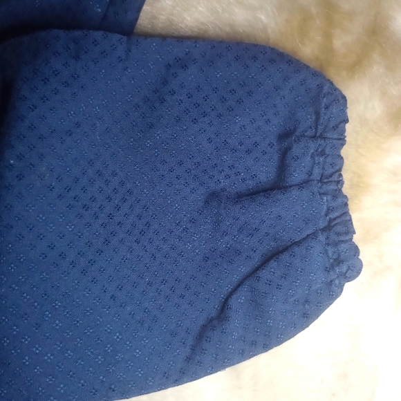 Old Navy 2T Toddler Girls long sleeve linen look top with bow - Picture 5 of 5